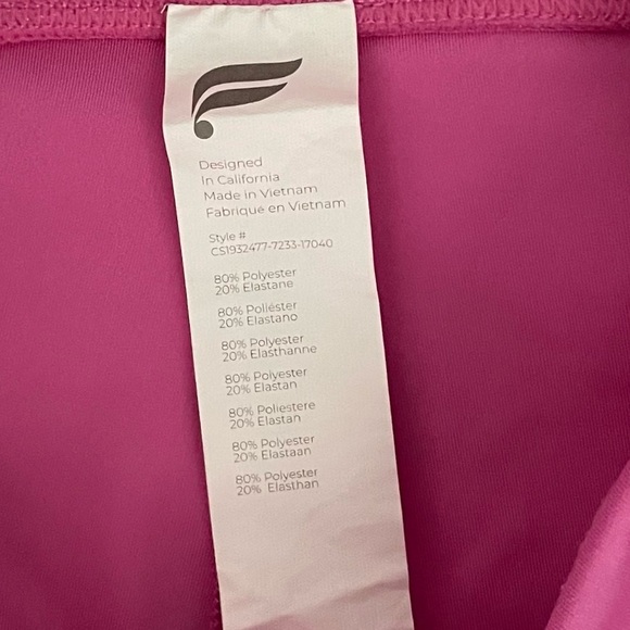 Fabletics High Waisted Ultracool Crop Hot Pink LEGGING M - Picture 2 of 10